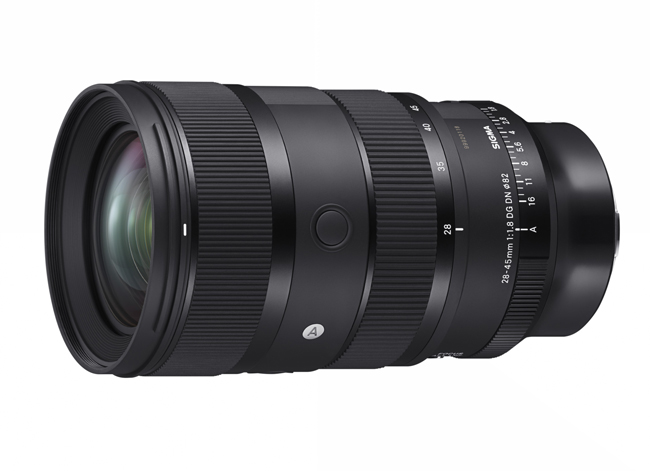 Sigma 28-45 mm on gimbal