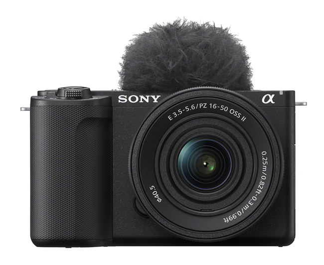 Sony ZV-10 ii front osona mikrofonu