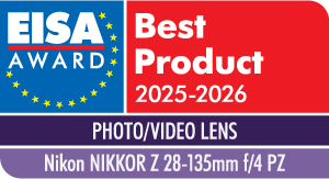 Nikon Nikkor Z 28-135 mm f/4 PZ EISA AWARDS 2025-2026 