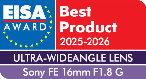Sony 16 mm f/1,8 EISA AWARDS 2025-2026