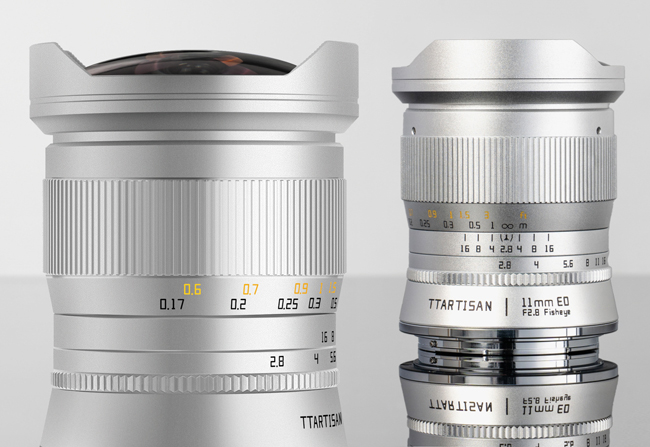TTArtisan 11 mm f/2,8 Fisheye teraz  w&nbsp;srebrnej wersji kolorystycznej