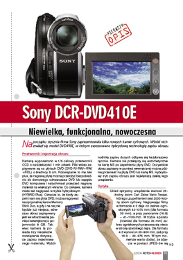 Sony DCR-DVD410E