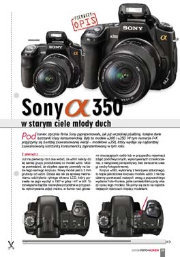 Sony a350 - w starym ciele mody duch