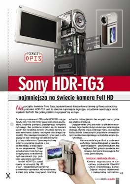 Sony HDR-TG3