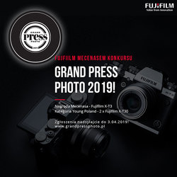 Fujifilm, zamiast Nikona, mecenasem XV edycji Grand Press Photo - nagrody specjalne: aparaty Fujifilm X-T3 iX-T30