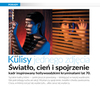 �wiat�o, cie� i spojrzenie - kadr inspirowany hollywoodzkimi krymina�ami lat 70.