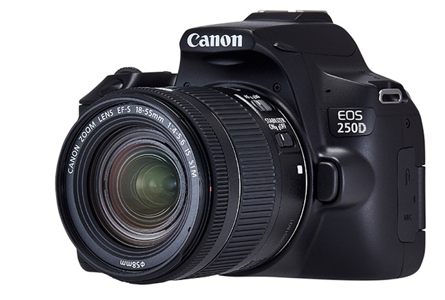 Znamy cen Canona EOS 250 D - najlejszej nawiecie lustrzanka zodchylanym, osadzonym naprzegubie ekranem LCD