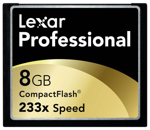 Karta pami�ci Lexar 8 GB do�wyboru  SDHC lub CompactFlash (Type I)