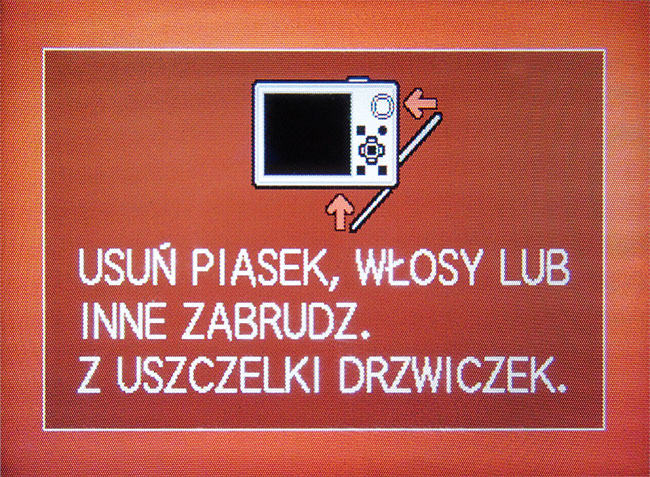 Podobnie jak w przypadku T8000, zalepki zcz zostay dodatkowo uszczelnione. FT1 dodatkowo informuje nas o zabrudzeniach na uszczelce.