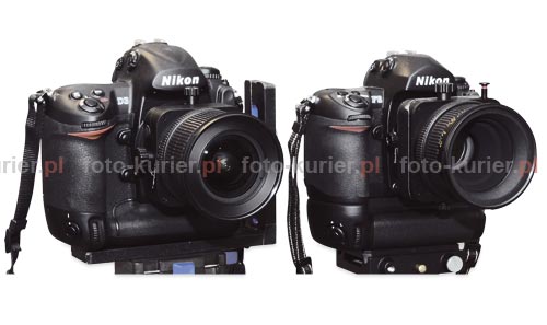 Po lewej: Nikon D3 z PC-E Nikkorem 24 mm f/3,5D ED; po prawej: Nikon F6 z PC Micro-Nikkorem 85 mm f/2,8D
