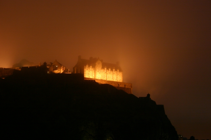 Zamek w Szkocji  Noc