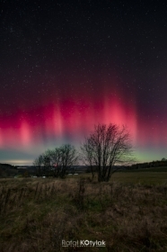 Zorza polarna nad G�rami IZerskimi i&nbsp;Pog�rzem IZerskim