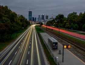Wieczorny ruch uliczny