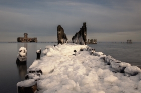 Torpedownia w&nbsp;szacie zimowej.