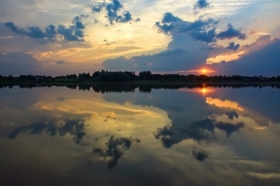 Rozlewisko za zamkiem krzyackim...